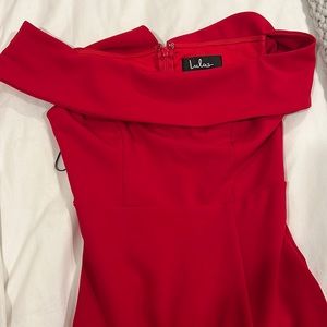 Red Lulus dress